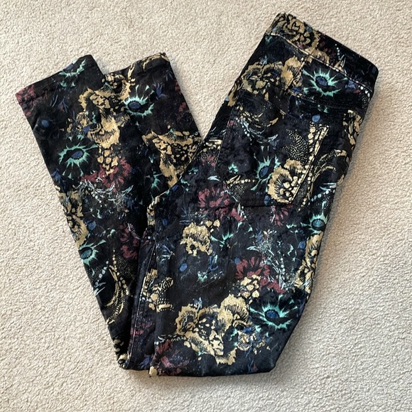 Free People velvet floral moto pants - Picture 13 of 13